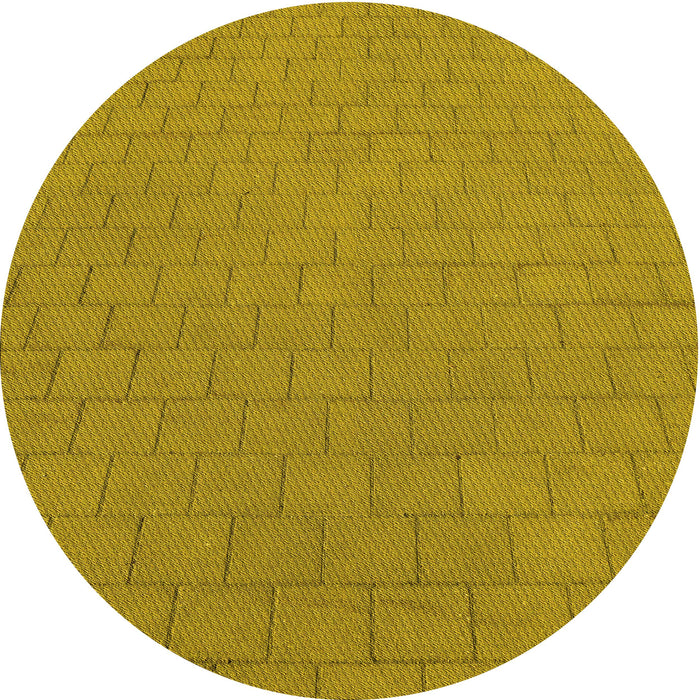 Square Machine Washable Transitional Dark Bisque Brown Rug in a Living Room, wshpat2192yw