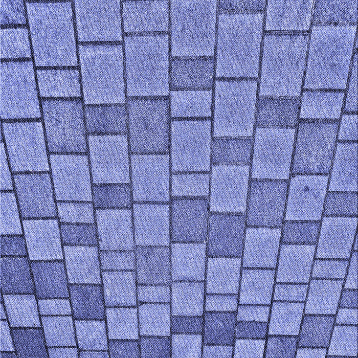 Patterned Denim Blue Rug, pat2193blu