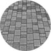 Square Machine Washable Transitional Carbon Gray Rug in a Living Room, wshpat2193gry