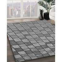 Patterned Carbon Gray Rug, pat2193gry