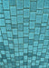 Patterned Dark Cyan Green Rug, pat2193lblu