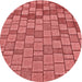 Square Machine Washable Transitional Red Rug in a Living Room, wshpat2193rd