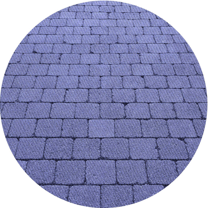 Square Patterned Sky Blue Rug, pat2194blu