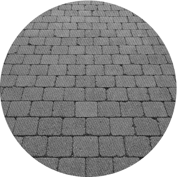 Square Patterned Gray Rug, pat2194gry