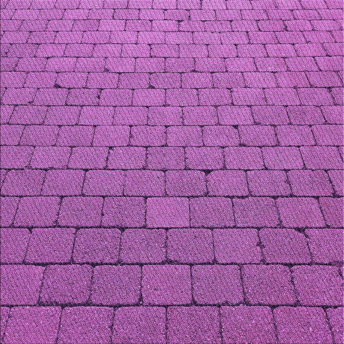 Round Machine Washable Transitional Dark Orchid Purple Rug, wshpat2194pur