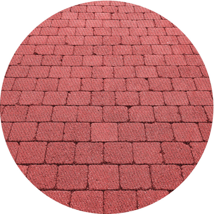 Square Patterned Red Rug, pat2194rd