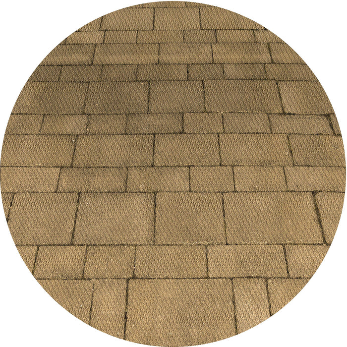 Square Machine Washable Transitional Oak Brown Rug in a Living Room, wshpat2195brn