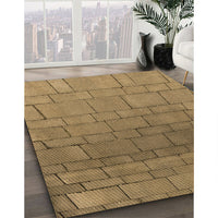 Patterned Oak Brown Rug, pat2195brn