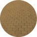 Square Machine Washable Transitional Saddle Brown Rug in a Living Room, wshpat2196brn