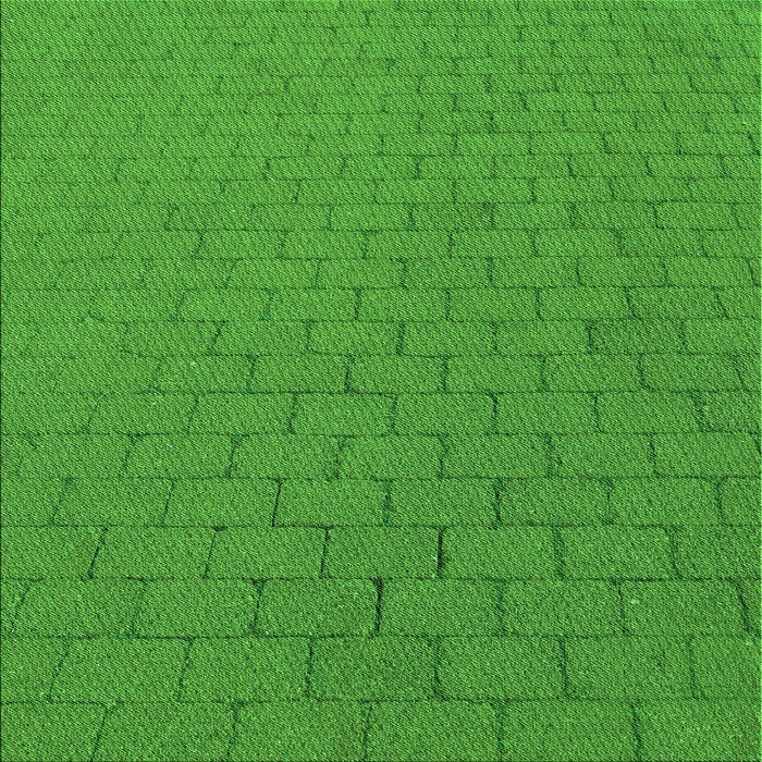 Round Patterned Green Rug, pat2196grn