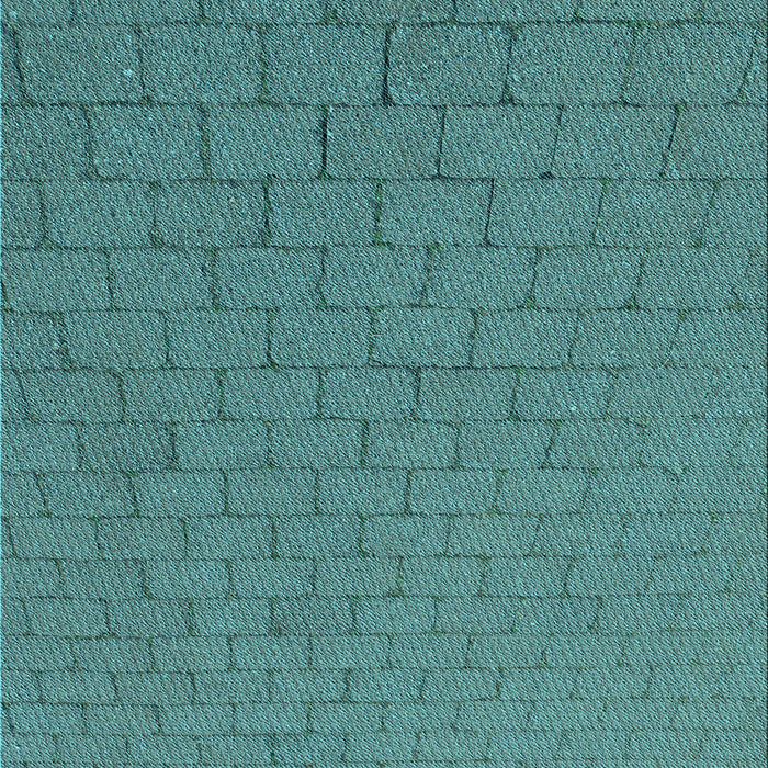 Machine Washable Transitional Macaw Blue Green Rug, wshpat2196lblu