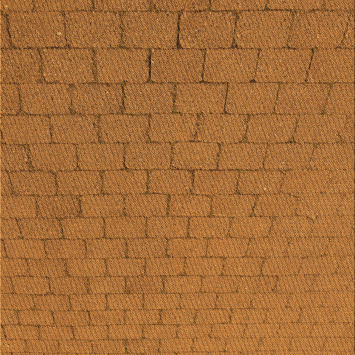 Patterned Neon Orange Rug, pat2196org