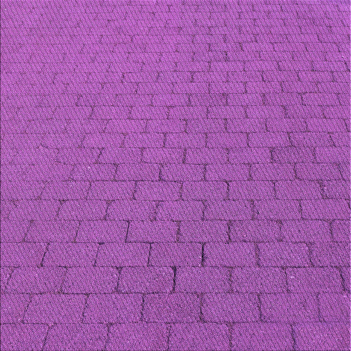 Round Patterned Dark Orchid Purple Rug, pat2196pur