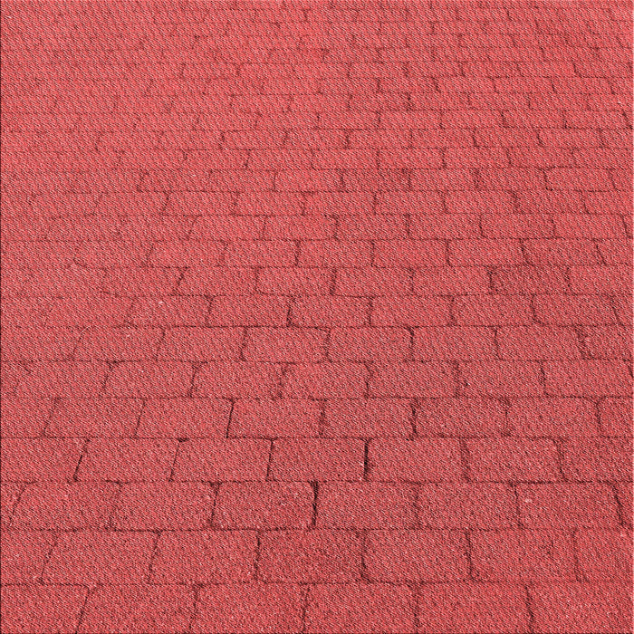 Round Patterned Red Rug, pat2196rd