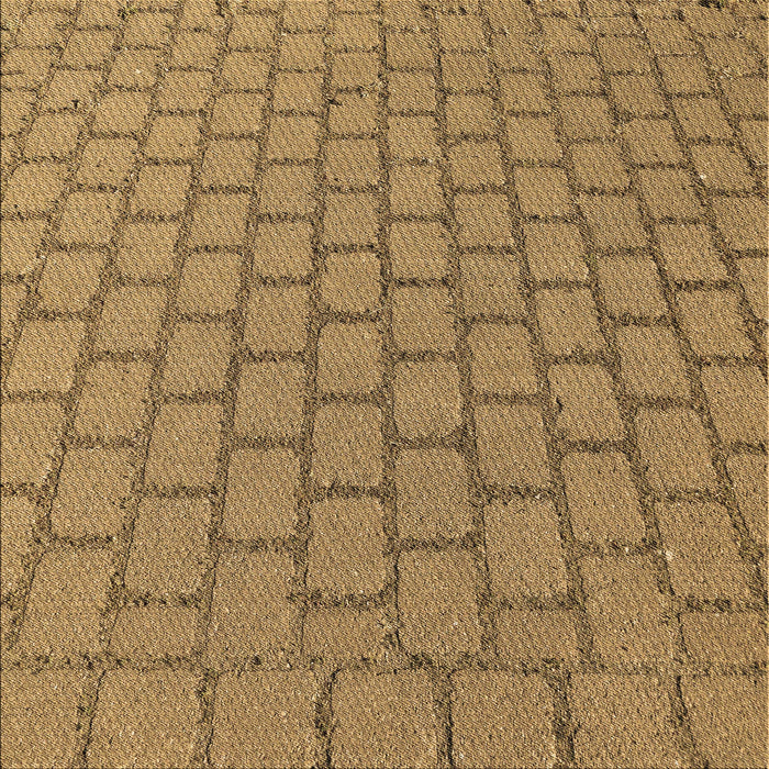 Round Patterned Saddle Brown Rug, pat2197brn