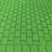 Round Patterned Neon Green Rug, pat2197grn
