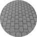 Square Patterned Ash Gray Rug, pat2197gry