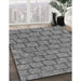 Patterned Carbon Gray Rug in Family Room, pat2198gry