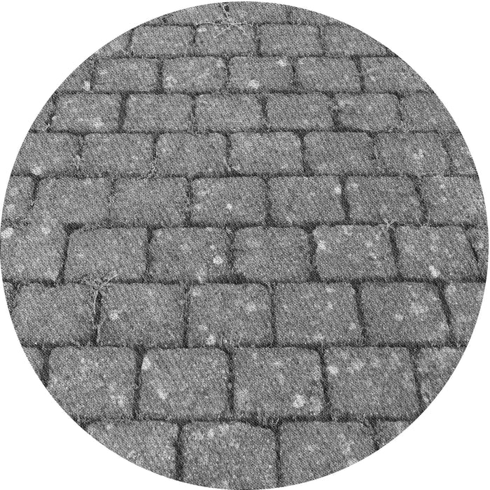 Square Patterned Carbon Gray Rug, pat2198gry