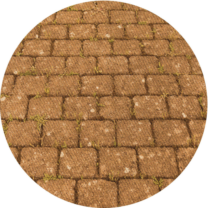 Square Machine Washable Transitional Mahogany Brown Rug in a Living Room, wshpat2198org