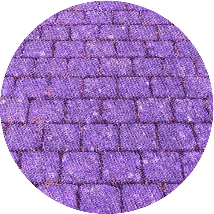 Square Patterned Purple Rug, pat2198pur