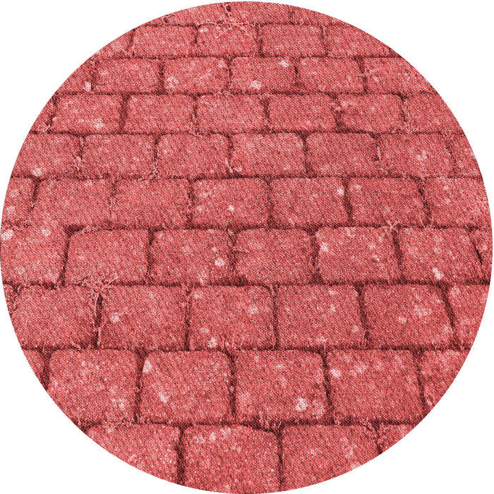 Square Patterned Red Rug, pat2198rd