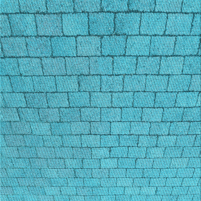 Patterned Dark Turquoise Green Rug, pat2199lblu