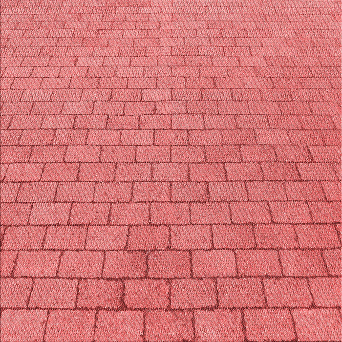 Round Patterned Ruby Red Rug, pat2199rd