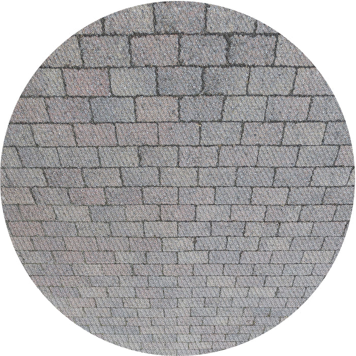 Square Machine Washable Transitional Silver Gray Rug, wshpat2199