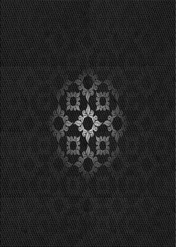 Patterned Black Novelty Rug, pat219