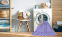Machine Washable Transitional Light Slate Blue Rug in a Washing Machine, wshpat22pur