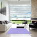 Machine Washable Transitional Light Slate Blue Rug in a Kitchen, wshpat22pur
