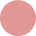 Square Patterned Deep Rose Pink Rug, pat22rd