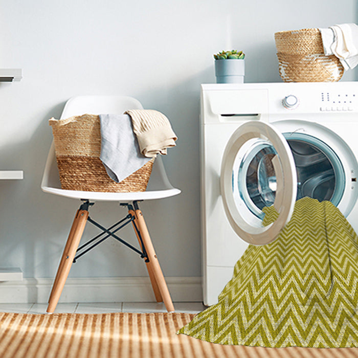 Machine Washable Transitional Brown Rug in a Washing Machine, wshpat22yw