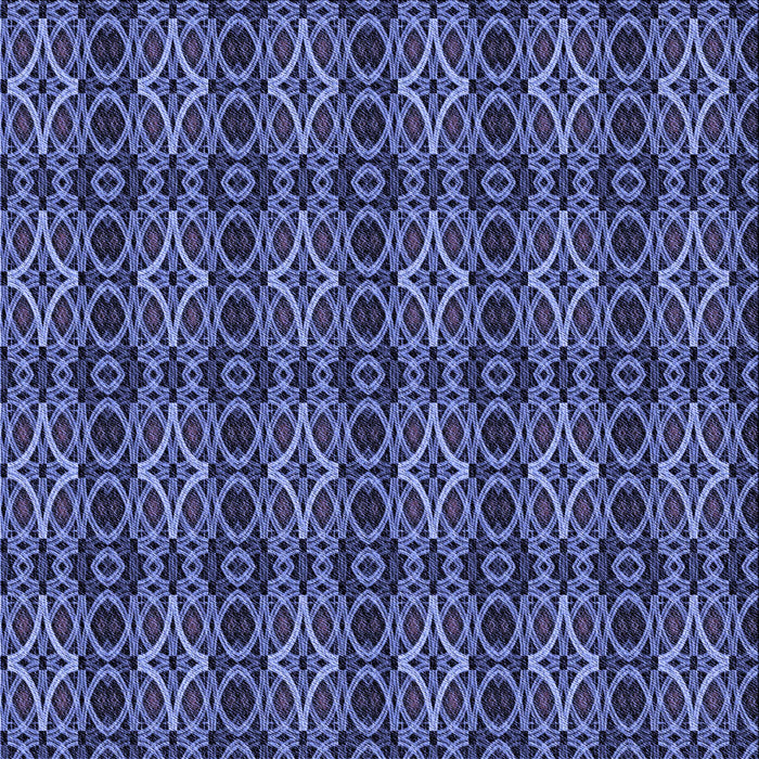 Round Machine Washable Transitional Blue Rug, wshpat220blu