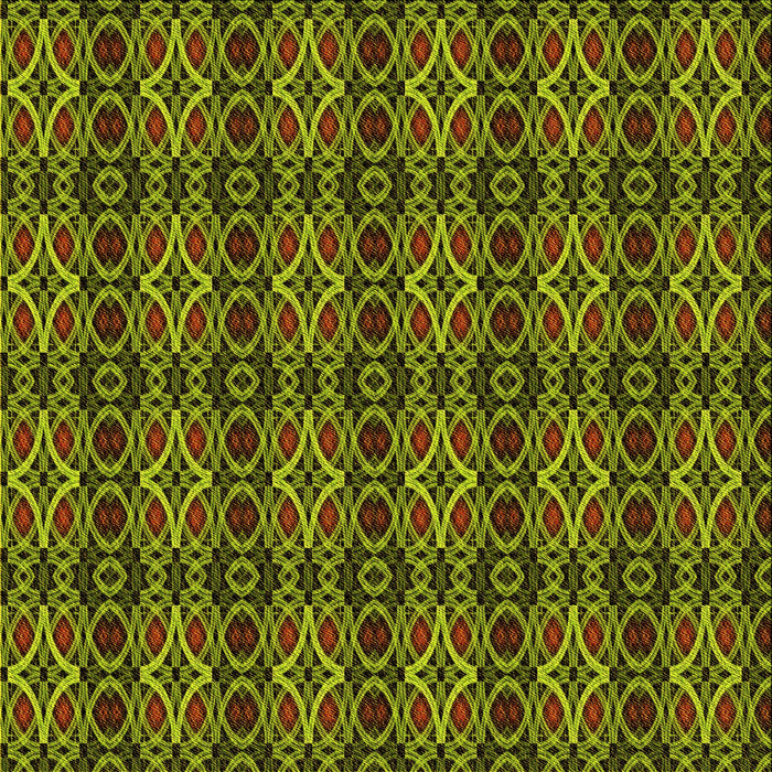 Round Patterned Pistachio Green Rug, pat220yw