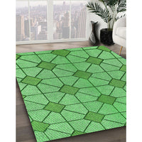 Patterned Green Rug, pat2200grn