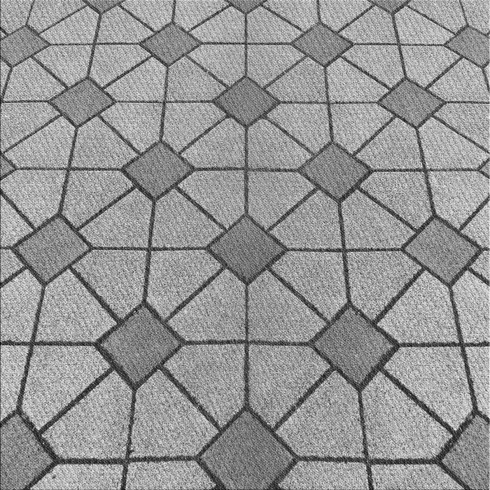 Round Machine Washable Transitional Smokey Gray Rug, wshpat2200gry