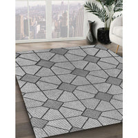 Patterned Smokey Gray Rug, pat2200gry