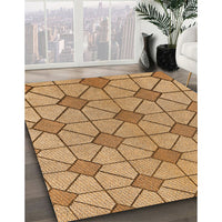 Patterned Orange Rug, pat2200org