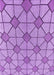 Machine Washable Transitional Violet Purple Rug, wshpat2200pur