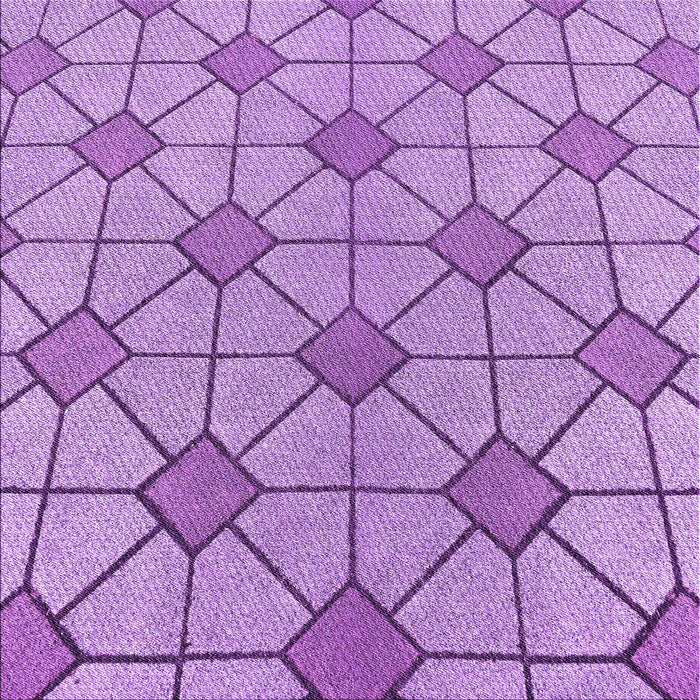 Round Patterned Violet Purple Rug, pat2200pur