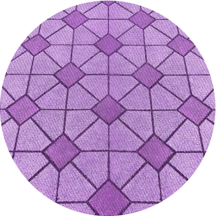 Square Patterned Violet Purple Rug, pat2200pur