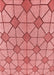 Machine Washable Transitional Light Coral Pink Rug, wshpat2200rd