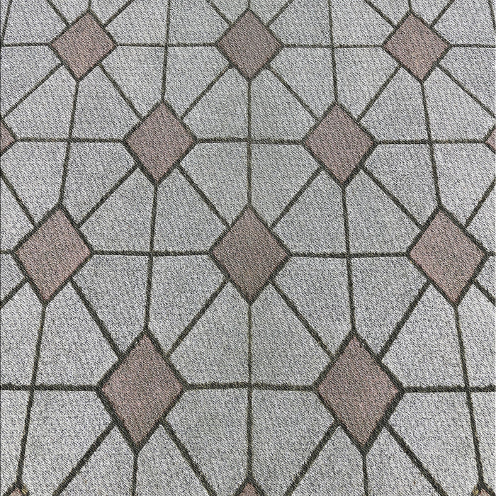 Patterned Gray Novelty Rug, pat2200