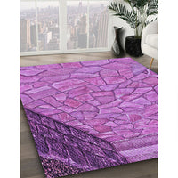 Patterned Purple Rug, pat2201pur