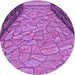Square Patterned Purple Rug, pat2201pur