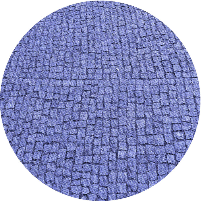 Square Patterned Sky Blue Rug, pat2202blu