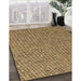 Machine Washable Transitional Saddle Brown Rug in a Family Room, wshpat2202brn