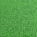 Round Machine Washable Transitional Green Rug, wshpat2202grn